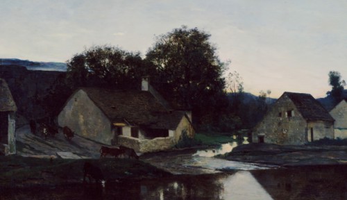 The Hamlet of Optevoz, ca. 1852. Creator: Charles Francois Daubigny.