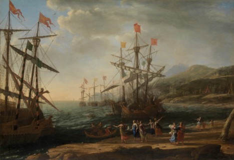 The Trojan Women Setting Fire to Their Fleet, ca. 1643. Creator: Claude Lorrain.