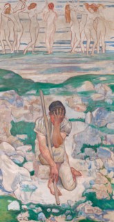 The Dream of the Shepherd (Der Traum des Hirten), 1896. Creator: Ferdinand Hodler.