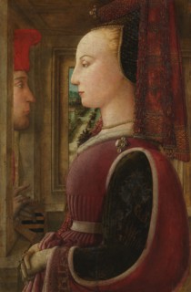 Portrait of a Woman with a Man at a Casement, ca. 1440. Creator: Filippo Lippi.