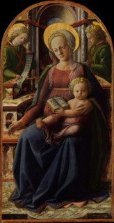 Madonna and Child Enthroned with Two Angels, ca. 1440. Creator: Filippo Lippi.