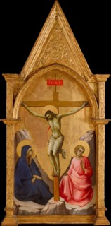 The Crucified Christ between the Virgin and Saint John the Evangelist, ca. 1406. Creator: Lorenzo Monaco.