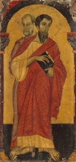 Saints Bartholomew and Simon, 1266-75. Creator: Master of Saint Francis of Assisi.