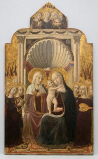 Saint Anne and the Virgin and Child Enthroned with Angels, ca. 1458-61. Creator: Niccolò da Foligno.
