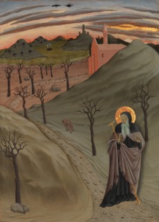 Saint Anthony the Abbot in the Wilderness, ca. 1435. Creator: Master of the Osservanza Triptych.