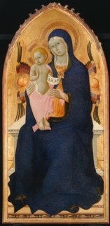 Madonna and Child Enthroned with Two Cherubim, 1435-40. Creator: Master of the Osservanza Triptych.