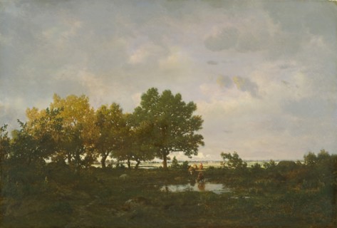 The Pond (La Mare), 1855. Creator: Theodore Rousseau.