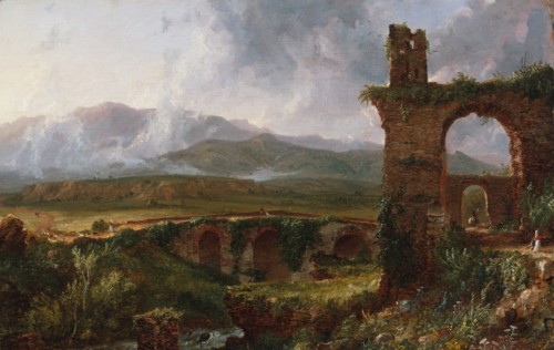A View near Tivoli (Morning), 1832. Creator: Thomas Cole.