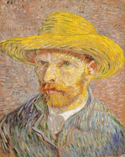 Self-Portrait with a Straw Hat (obverse: The Potato Peeler), 1887. Creator: Vincent van Gogh.