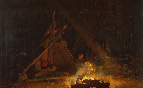 Camp Fire, 1880. Creator: Winslow Homer.