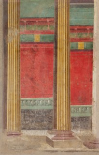Wall painting from Room F of the Villa of P. Fannius Synistor at Boscoreale, ca. 50-40 B.C. Creator: Unknown.