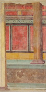 Wall painting from Room F of the Villa of P. Fannius Synistor at Boscoreale, ca. 50-40 B.C. Creator: Unknown.