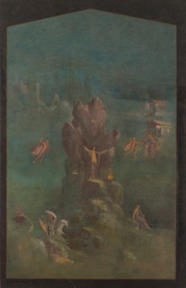 Wall painting: Perseus and Andromeda in landscape, from the imperial villa..., 1st century B.C. Creator: Unknown.