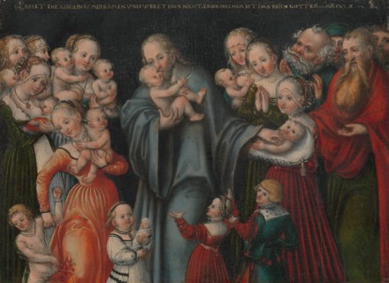 Christ Blessing the Children, ca. 1545-50. Creator: Lucas Cranach the Younger.