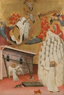 Santa Francesca Romana Clothed by the Virgin, ca. 1445. Creator: Antonio del Massaro da Viterbo.