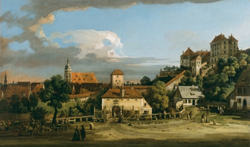 Pirna: The Obertor from the South, mid-1750s. Creator: Bernardo Bellotto.