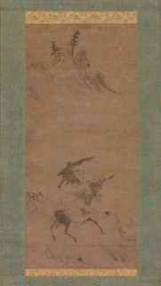 Su Shi Riding a Donkey, early 15th century. Creator: Bokudo Sojun.