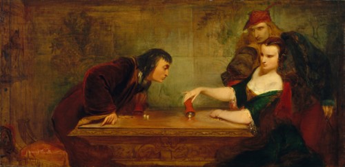The Last Throw, ca. 1840. Creator: Charles Robert Leslie.