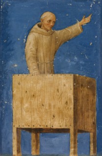 Saint Bernardino Preaching from a Pulpit, ca. 1470-75. Creator: Francesco di Giorgio Martini.