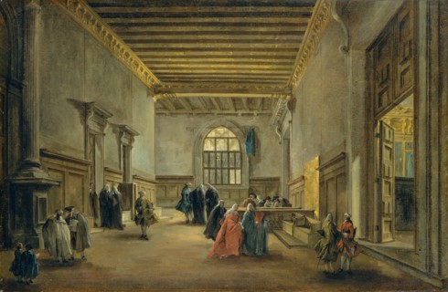 The Antechamber of the Sala del Maggior Consiglio, ca. 1765-68. Creator: Francesco Guardi.