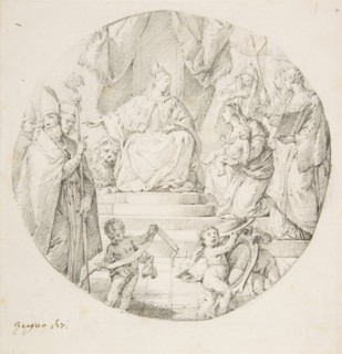 Nobility Presenting an Infant to Venice, 1709-87. Creator: Francesco Zugno.