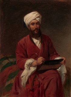William Edward Dighton (1822-1853) in Middle Eastern Dress, ca. 1852-53. Creator: Frederick Goodall.