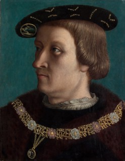 Portrait of a Man Wearing the Order of the Annunziata of Savoy. Creator: ? French Painter (first quarter 16th century).