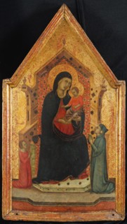 Madonna and Child Enthroned with Two Donors, 1315-30. Creator: Goodhart Master.