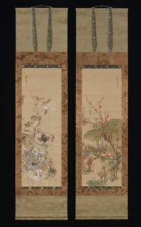 Flowers and Birds of the Four Seasons, mid-19th century. Creator: Ikeda Koson.