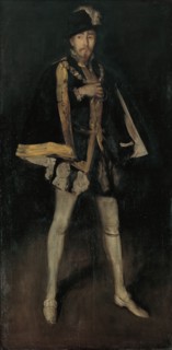 Arrangement in Black, No. 3: Sir Henry Irving as Philip II of Spain, 1876, reworked 1885. Creator: James Abbott McNeill Whistler.