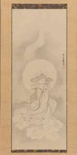 Jizo Bosatsu Playing a Flute, mid- 17th century. Creator: Kanô Tan'yû.