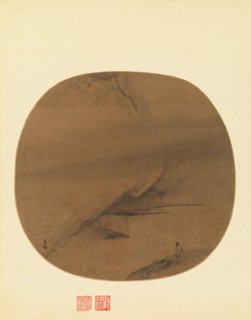 Poet strolling by a marshy bank, early 13th century. Creator: Liang Kai (Chinese, active early 13th century).