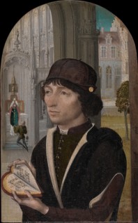 Young Man Holding a Book, ca. 1480. Creator: Master of the View of Sainte Gudule.