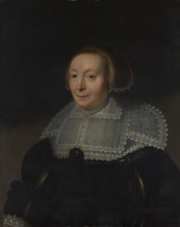 Portrait of a Woman with a Lace Collar, ca. 1632-35. Creator: Michiel van Mierevelt.