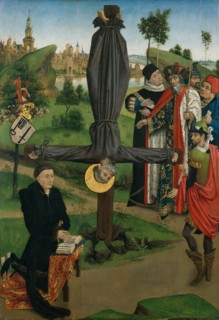 The Crucifixion of Saint Peter with a Donor; The Legend of Saint Anthony Abbot with a Donor... Creator: Northern French Painter (ca. 1450).