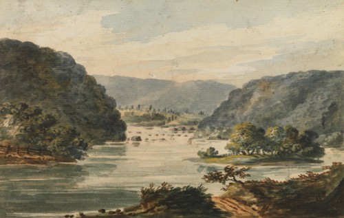 A View of the Potomac at Harpers Ferry, 1811-ca. 1813. Creator: Pavel Petrovic Svin'in.