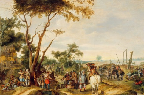 Soldiers Bivouacking. Creator: Pieter Snayers.
