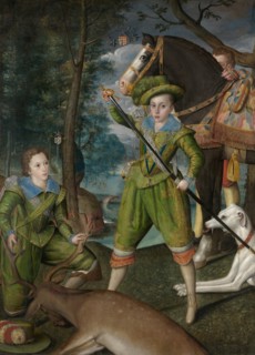 Henry Frederick (1594-1612), Prince of Wales, with Sir John Harington (1592-1614)..., 1603. Creator: Robert Peake I.