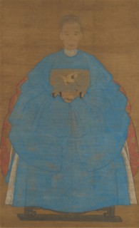 Portrait of an Old Lady, dated "xinyou" (1561 or 1621?). Creator: Ruan Zude.