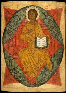 Christ in Glory. Creator: Russian (Novgorod?) Painter (late 15th century).