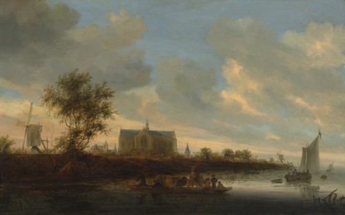 View of the Town of Alkmaar. Creator: Salomon Ruysdael.