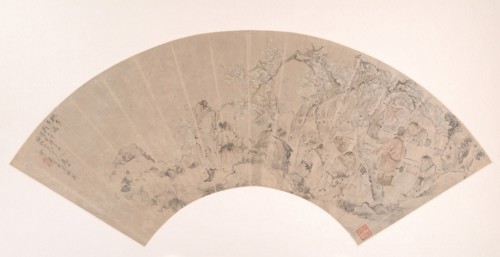 The Peach and Plum Garden, dated 1879. Creator: Sha Fu.