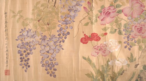Roses and Wisteria, probably 18th-19th century. Creator: Unknown.