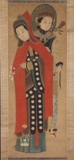 Lady and Attendant, 19th century. Creator: Unknown.