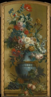 Flowers in a Blue Vase, 18th century. Creator: Willem van Leen.
