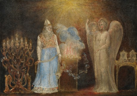 The Angel Appearing to Zacharias, 1799-1800. Creator: William Blake.