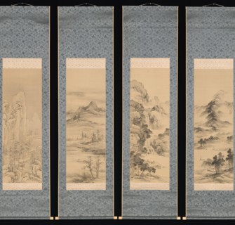 Landscapes of the Four Seasons, 1848. Creator: Yamamoto Baiitsu.