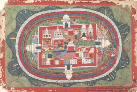 Page from a Dispersed Bhagavata Purana Manuscript (Life of Krishna), ca. 1775. Creator: Unknown.