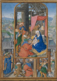 Manuscript Illumination with Adoration of the Magi, ca. 1515-25. Creator: Gerard Horenbout.