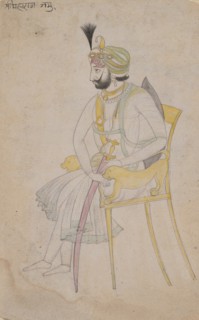 Maharaja Ranbir Singh, ca. 1860-80. Creator: Unknown.